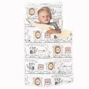 JumpOff Jo Nap Mat for Kids - Cozy Kids Rest Mat with Removable Pillow and Ultra Soft Blanket for Preschool, Daycare, and Sleepovers - Zoo Train