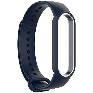 jump start xiaomi mi band 5 mi band 6 replacement watchband silicone strap fashion colour bracelet not compatible with mi band 34 -midnight blue