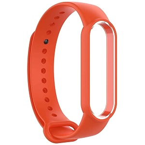 jump start xiaomi mi band 56 replacement watchband silicone strap fashion colour bracelet not compatible with mi band 34- orange