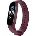 JUMP START Xiaomi Mi 5/6 Replacement Band Silicone Strap Fashion Bracelet (Not Compatible with Mi Band 3/4)- Winered