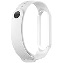 JUMP START Xiaomi Mi Band 5/6 Replacement Watchband Silicone Strap Fashion Colour Bracelet (Not Compatible with Mi Band 3/4)- White