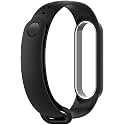 JumpStart Xiaomi Mi Band 5/6 Replacement Watch Silicone Strap Fashion Bracelet (Not Compatible with Mi Band 3/4) -Black