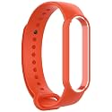 JUMP START Xiaomi Mi Band 5/6 Replacement Watchband Silicone Strap Fashion Colour Bracelet (Not Compatible with Mi Band 3/4)- Orange