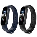 JumpStart Premium Soft Silicone Mi Band 6 Strap Stylish Replacement Wristband Strap Fashion Accessory for Xiaomi Smart Mi Band 6 (Latest Release) (Combo Pack of 2 Straps)