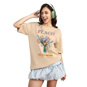 JUNEBERRY 100 Pure Cotton Oversized Loose Fit