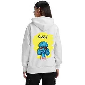JUNEBERRY Cotton Fleece Regular Fit Hooded Sweatshirt