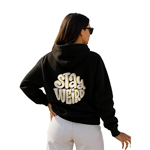 JUNEBERRY Cotton Fleece Regular Fit Hooded Sweatshirt
