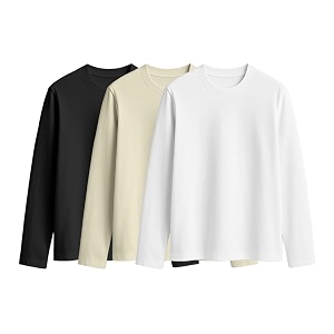 JUNEBERRY Cotton Round Neck Regular Fit Plain