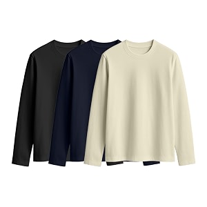 JUNEBERRY Cotton Round Neck Regular Fit Plain