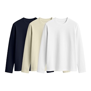 JUNEBERRY Cotton Round Neck Regular Fit Plain