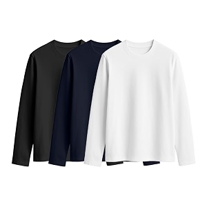 JUNEBERRY Cotton Round Neck Regular Fit Plain