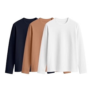 JUNEBERRY Cotton Round Neck Regular Fit Plain