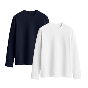 JUNEBERRY Cotton Round Neck Regular Fit Solid