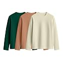 JUNEBERRY Cotton Round Neck Regular Fit Plain
