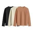 JUNEBERRY Cotton Round Neck Regular Fit Plain