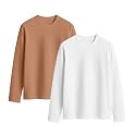 JUNEBERRY Cotton Round Neck Regular Fit Solid
