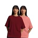 JUNEBERRY Pure Cotton Drop Shoulder Oversized Baggy