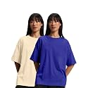 JUNEBERRY Pure Cotton Drop Shoulder Oversized Baggy