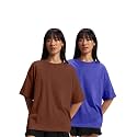 JUNEBERRY Pure Cotton Drop Shoulder Oversized Baggy
