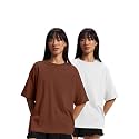 JUNEBERRY Pure Cotton Drop Shoulder Oversized Baggy