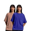 JUNEBERRY Pure Cotton Drop Shoulder Oversized Baggy