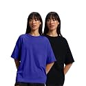 JUNEBERRY Pure Cotton Drop Shoulder Oversized Baggy