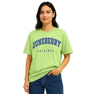 JUNEBERRY Pure Cotton Oversized Drop Shoulder Brand