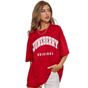 JUNEBERRY Pure Cotton Oversized Drop Shoulder Brand