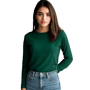 JUNEBERRY Pure Cotton Round Neck Regular Fit