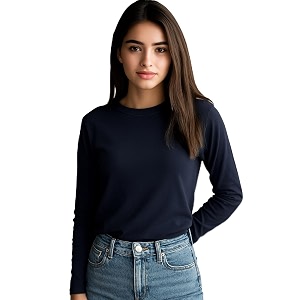JUNEBERRY Pure Cotton Round Neck Regular Fit