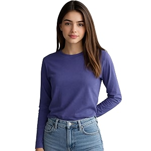 JUNEBERRY Pure Cotton Round Neck Regular Fit