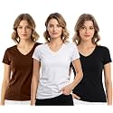 JUNEBERRY Women39s Cotton Lycra Regular Fit V-