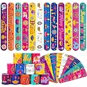 JUNEBRUSHS 56 PCS Diwali Slap Bracelets Bulk