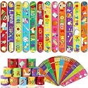 JUNEBRUSHS 56Pcs Back to School Slap Bracelets
