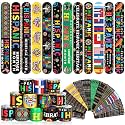JUNEBRUSHS 56Pcs Hispanic Heritage Month Slap Bracelets