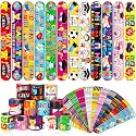JUNEBRUSHS 56Pcs Preschool Kindergarten Graduation Slap Bracelets