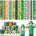 JUNEBRUSHS 56Pcs St. Patrick39s Day Slap Bracelets