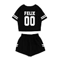 JUNG KOOK SKZ Shirt + Shorts Set Merch Hyunjin Felix Leeknow Bangchan Changbin Seungmin Shorts T-Shirt Tee