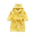 JUNG KOOK Toddler Baby boys Girls Cartoon Bathrobe Flannel Robe Winter Night-robe
