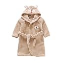 JUNG KOOK Toddler Baby boys Girls Cartoon Bathrobe Flannel Robe Winter Night-robe