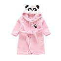 JUNG KOOK Toddler Baby boys Girls Cartoon Bathrobe Flannel Robe Winter Night-robe