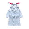 JUNG KOOK Toddler Baby boys Girls Cartoon Bathrobe Flannel Robe Winter Night-robe