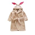 JUNG KOOK Toddler Baby boys Girls Cartoon Bathrobe Flannel Robe Winter Night-robe