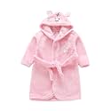 JUNG KOOK Toddler Baby boys Girls Cartoon Bathrobe Flannel Robe Winter Night-robe