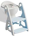 JUNIOR JOE 2 in 1 Potty Training Toilet for Boys &amp; Girls, Used as Toddler Potty Seat &amp; Kids Step Stool (Sky Blue, 1)