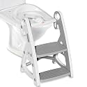 JUNIOR JOE 2 in 1 Potty Training Toilet for Boys & Girls, Used as Toddler Potty Seat & Kids Step Stool (Grey, 1)