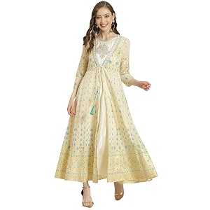 Juniper Black Alphin Chiffon Printed Flared Dress