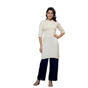 Juniper Rayon Knee-Length Straight Fit Kurta with