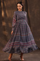 Juniper Women Tiered Black Ankle Length Dress