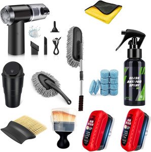 JUNJULA 20PCS Auto Detailing Kit with Vacuum